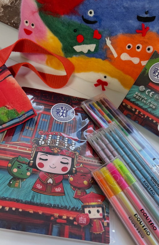 汝汝【北港朝天宮官方授權】媽祖X逗淘 聯名推出 北港朝天宮文具組